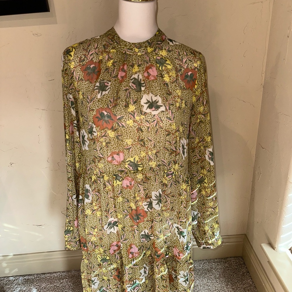 Floral Long Sleeve Dress Size XL